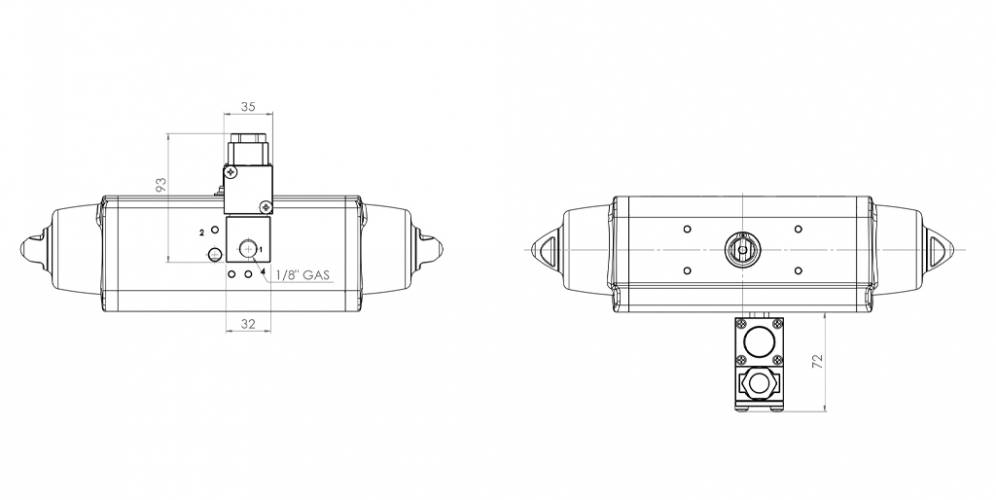 ATEX II3GD EXNA T4 bobi̇nli̇ 1/8 ”3/2 NC solenoi̇d vana